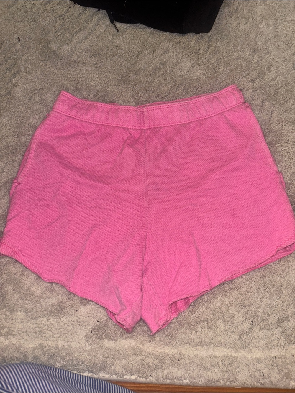 aerie Pink High-Rise Casual Textured Shorts